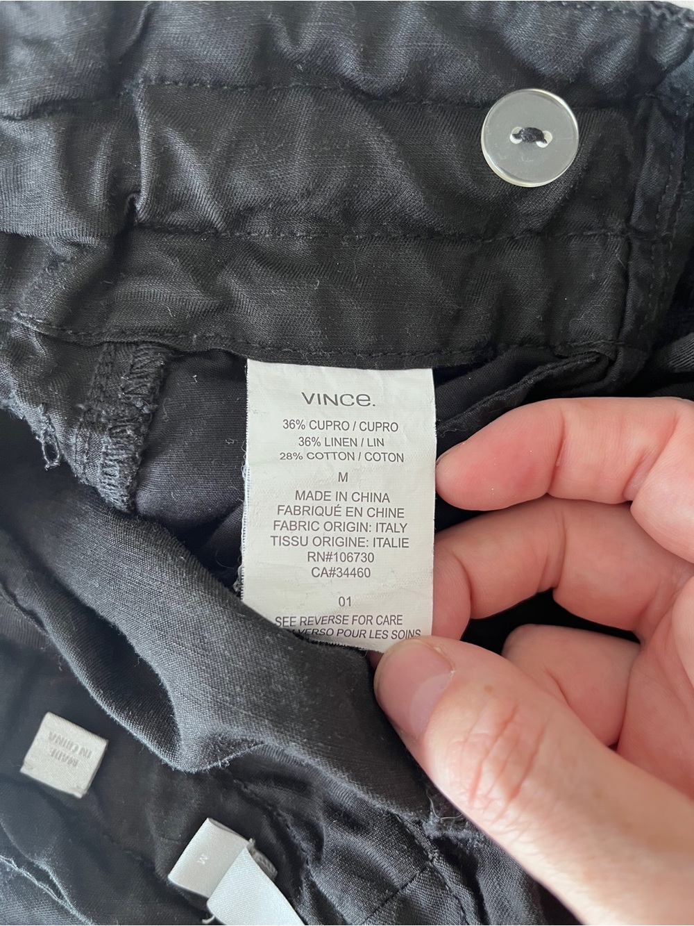 Vince Black Cargo Drawstring Pants - Picture 8 of 10